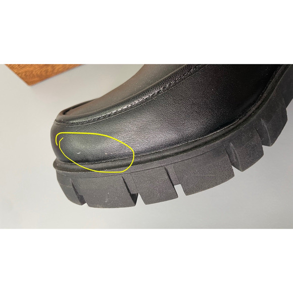 Steve Madden Y2K Chunky Loafers Chainlink Platform Lug Sole Heel Dark Goth Sz 10 - Picture 10 of 12